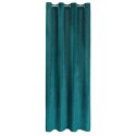 Vorhang LUSSI dunkeltürkis 140x250 Ösen