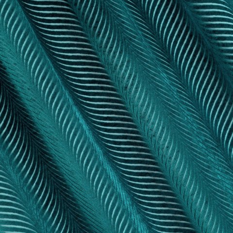 Vorhang LUSSI dunkeltürkis 140x250 Ösen