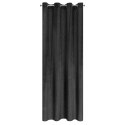 Vorhang LUSSI schwarz 140x250 Ösen