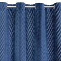 Vorhang LUSSI dunkelblau 140x250 Ösen