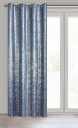 Vorhang MABEL dunkelblau 140x250 Ösen