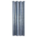 Vorhang MABEL dunkelblau 140x250 Ösen