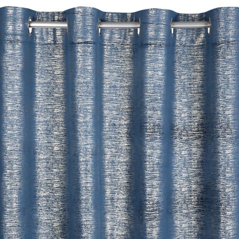 Vorhang MABEL dunkelblau 140x250 Ösen