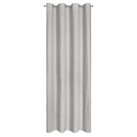 Vorhang MADISON silber 140x250 Ösen