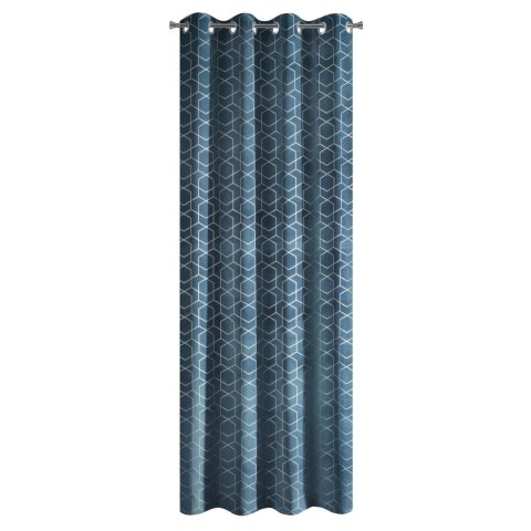 Vorhang MANDI dunkelblau 135x250 Ösen