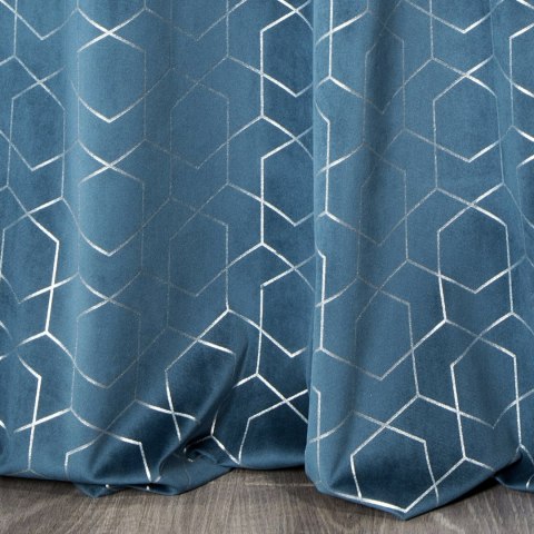 Vorhang MANDI dunkelblau 135x250 Ösen