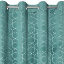 Vorhang MANDI türkis 135x250 Ösen