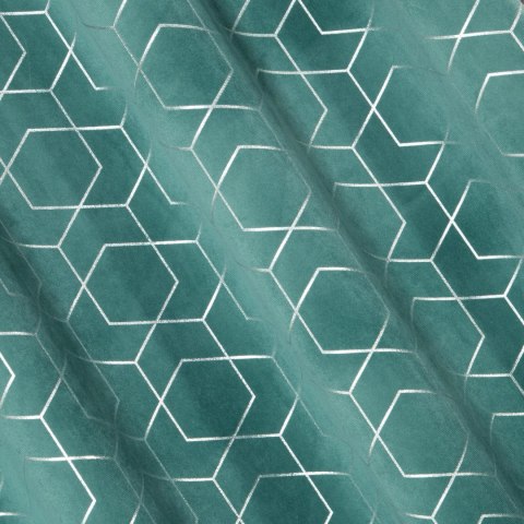 Vorhang MANDI türkis 135x250 Ösen