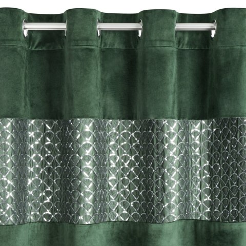 Vorhang MARGOT dunkelgrün 140x250 Ösen