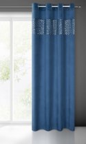 Vorhang MARGOT dunkelblau 140x250 Ösen