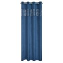 Vorhang MARGOT dunkelblau 140x250 Ösen