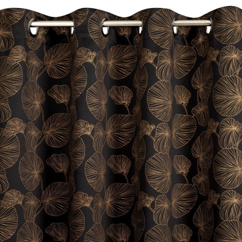 Vorhang MARIGOLD schwarz 140x250 Ösen