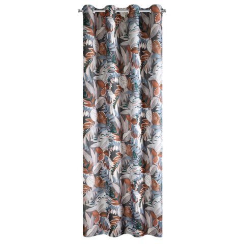 Vorhang MARILA stahl RU 140x270 Ösen