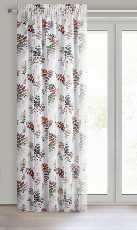 Vorhang MARINA weiß stahl 140x270 Kräuselband