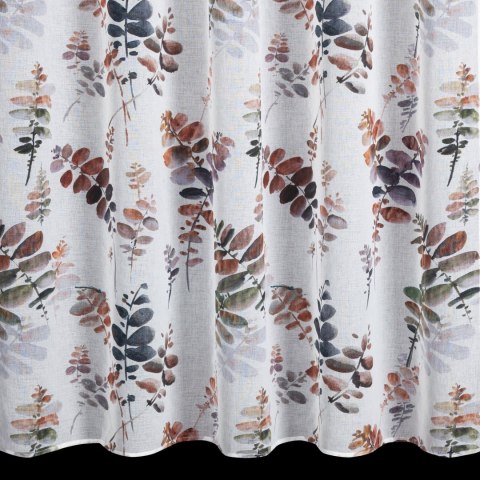 Vorhang MARINA weiß stahl 140x270 Kräuselband