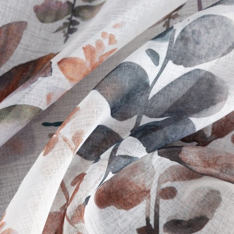 Vorhang MARINA weiß stahl 140x270 Kräuselband