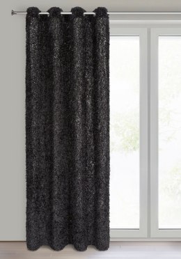 Vorhang MARION 1 schwarz 140x250 Ösen