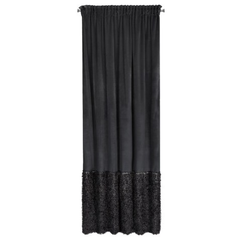 Vorhang MARION 2 schwarz 140x270 Kräuselband