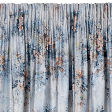 Vorhang MARISA silber RU 140x270 Kräuselband