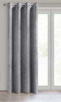 Vorhang MELANIE silber 140x250 Ösen