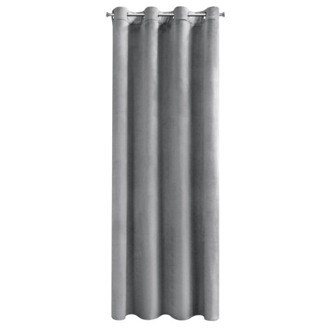 Vorhang MELANIE silber 140x250 Ösen