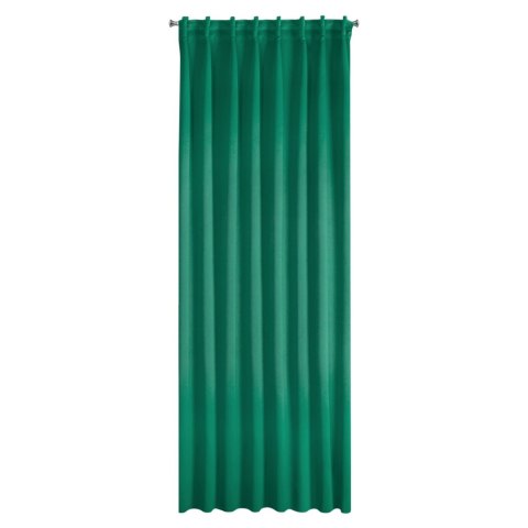 Vorhang MILAN dunkelgrün 140x300 Kräuselband FLEx