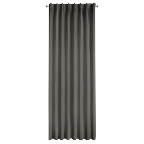 Vorhang MILAN graphit 140x300 Kräuselband FLEx