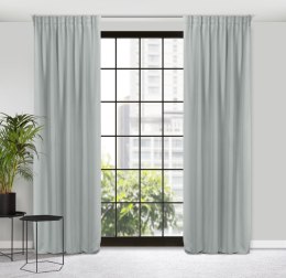 Vorhang MILAN silber 140x300 Kräuselband FLEx