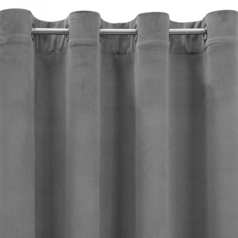 Vorhang MILO stahl 140x250 Ösen