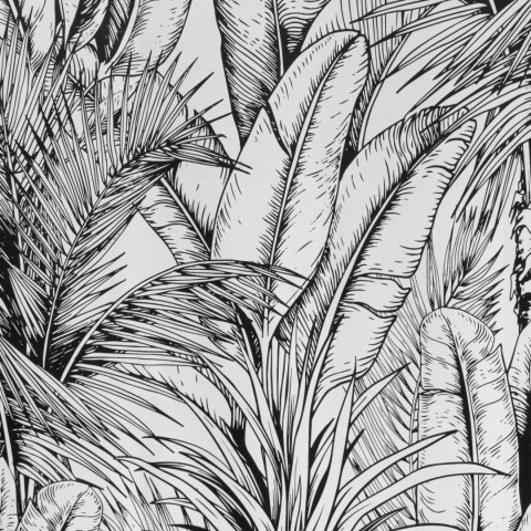 Vorhang NERINA weiß schwarz 140x250 Ösen