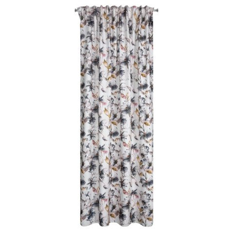 Vorhang NIKA weiß stahl 140x270 Kräuselband SZEL