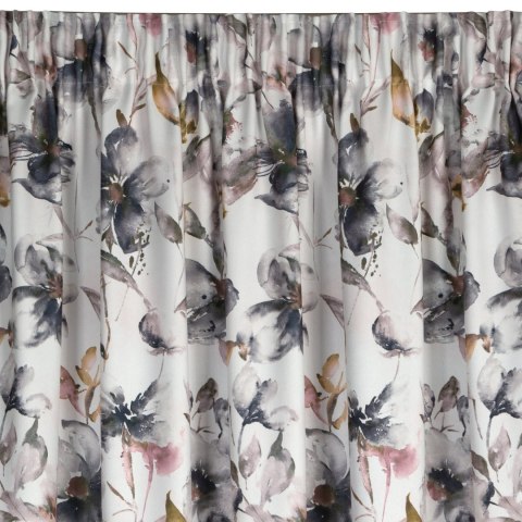 Vorhang NIKA weiß stahl 140x270 Kräuselband SZEL