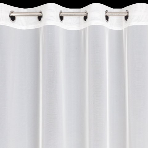 Vorhang NIKOLA weiß grün 140x250 Ösen