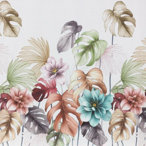 Vorhang NIKOLA weiß grün 140x250 Ösen