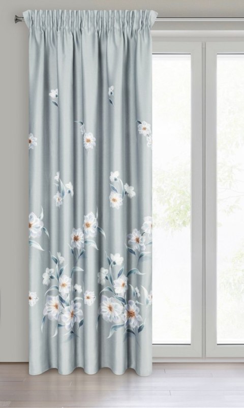 Vorhang NILA silber rosa 140x270 Kräuselband