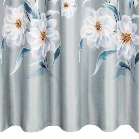 Vorhang NILA silber rosa 140x270 Kräuselband