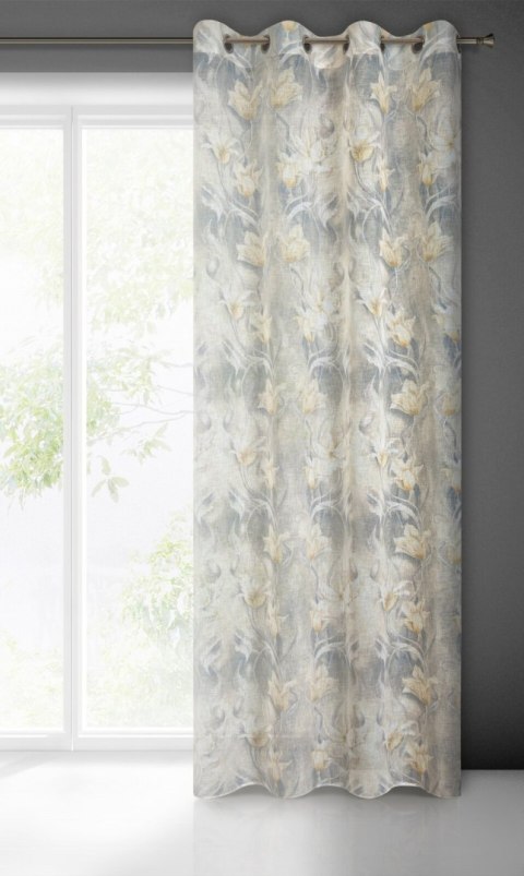 Vorhang OLA silber 140x250 Ösen