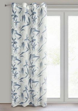 Vorhang PATI blau silber 140x250 Ösen