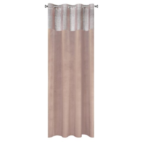 Vorhang PERI rosa silber 140x250 Ösen