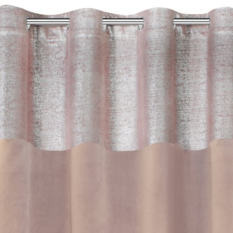 Vorhang PERI rosa silber 140x250 Ösen