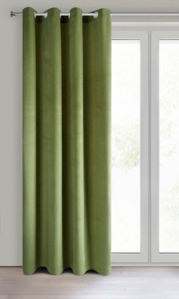 Vorhang PIERRE dunkelgrün 140x250 Ösen