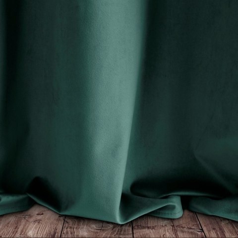 Vorhang PIERRE dunkeltürkis 140x250 Ösen