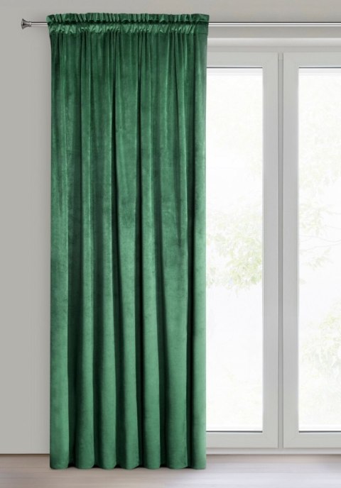 Vorhang PIERRE dunkelgrün 140x300 Kräuselband
