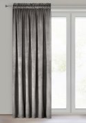 Vorhang PIERRE stahl 140x300 Kräuselband