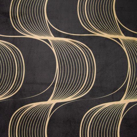 Vorhang POLA schwarz beige 140x250 Ösen