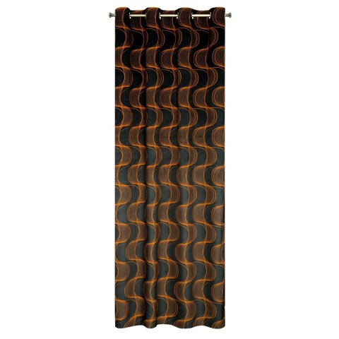 Vorhang POLA schwarz RUD 140x250 Ösen