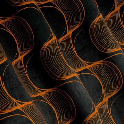 Vorhang POLA schwarz RUD 140x250 Ösen