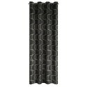 Vorhang POLA schwarz grün 140x250 Ösen