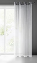 Vorhang RAVIA weiß graphit 140x250 Ösen