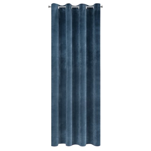 Vorhang RIA dunkelblau 140x250 Ösen 10